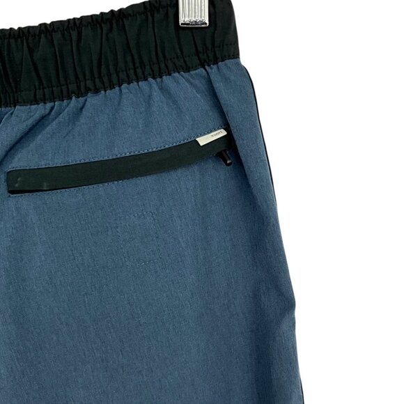 Vuori Banks Shorts Azure Linen Texture Drawstring Pockets Size Small S - Picture 5 of 7